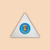 6-Inch White Triangle Canvas Board